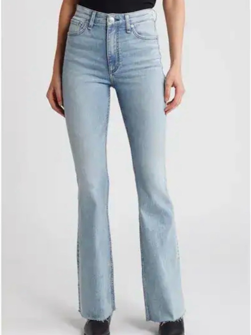 rag & bone High-Rise Flare Jeans